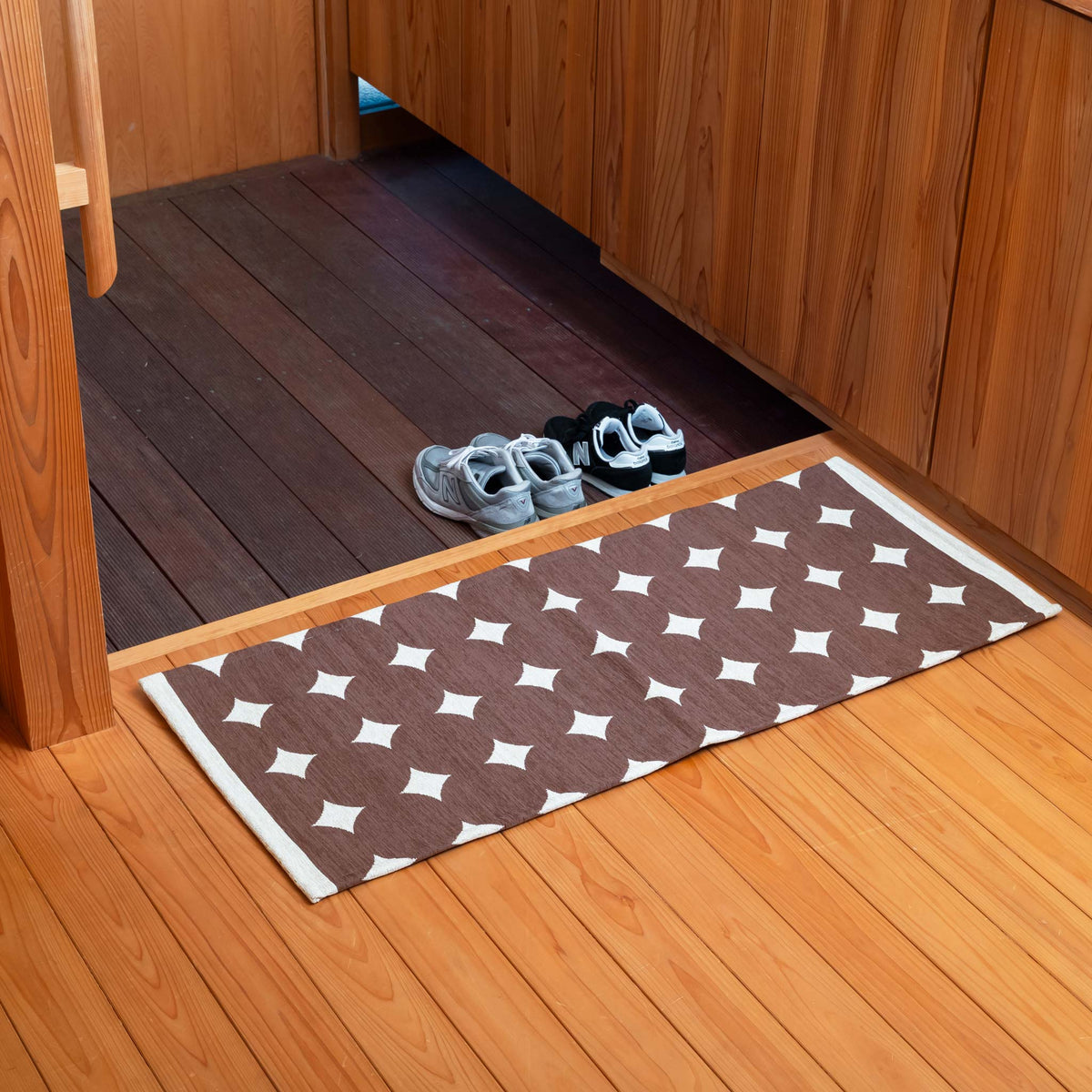 キッチンマット[ドット]Ｓ 滑り止め付き 50cm×120cm