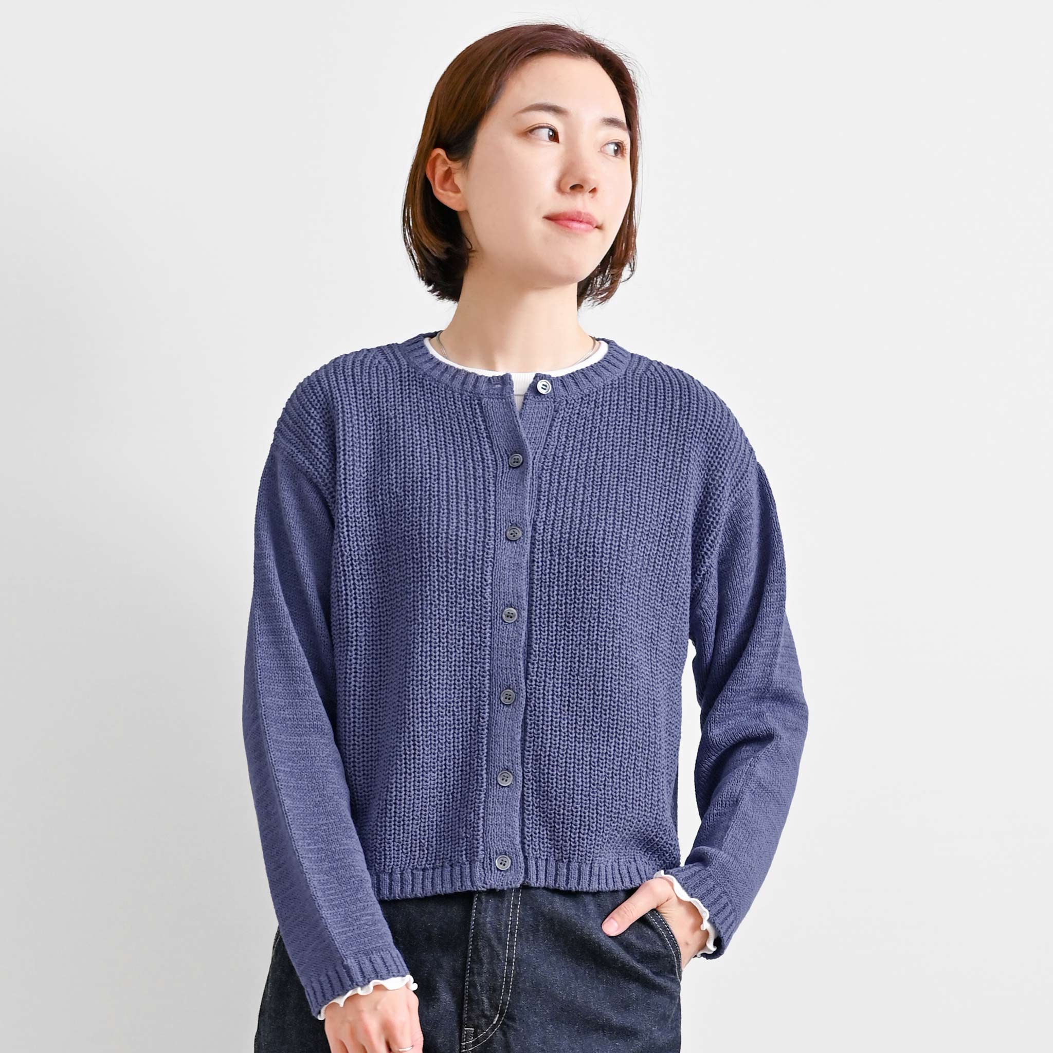 テープヤーンカーディガン 長袖 | deux C(ドゥ・セー)公式オンラインストア