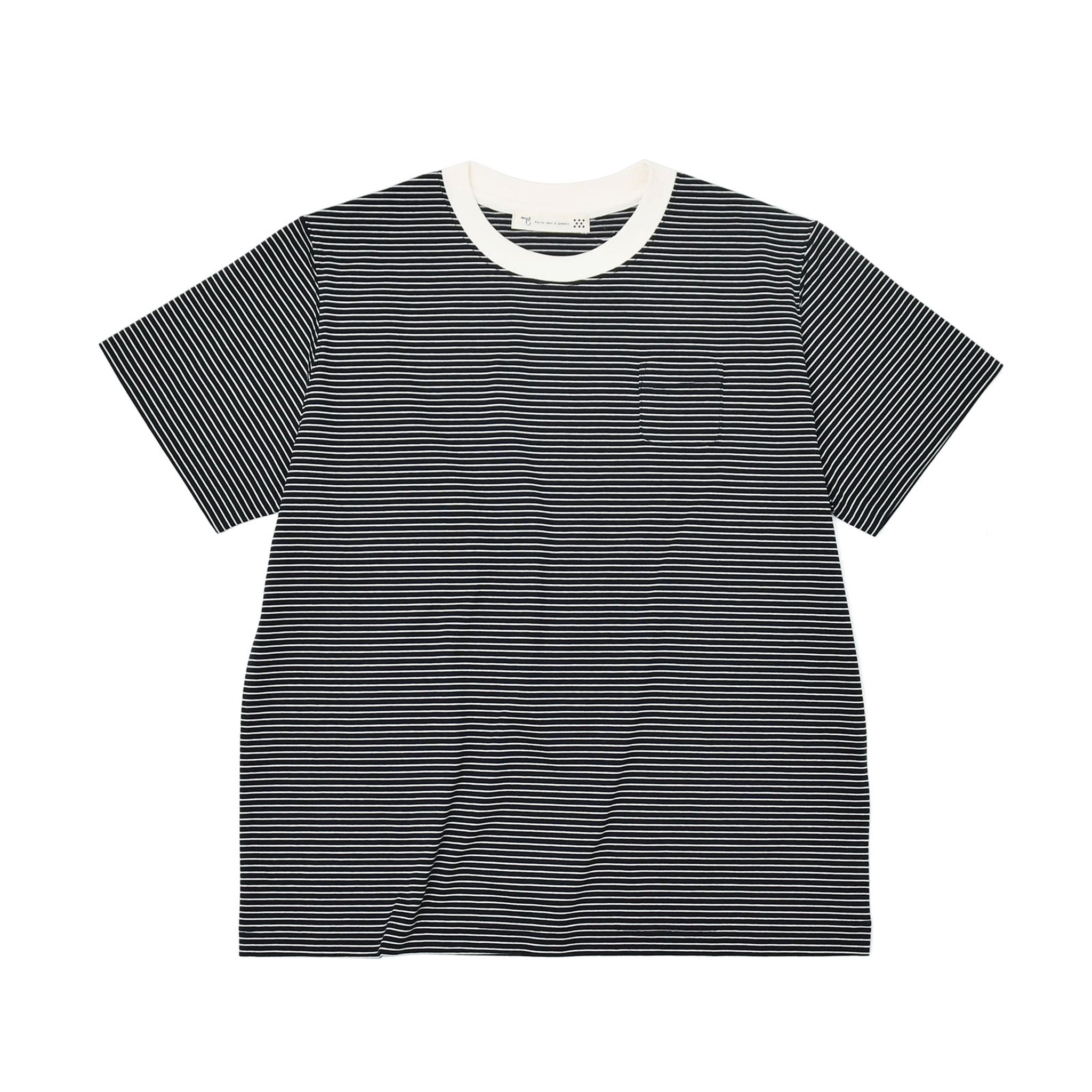 スーピマボーダーTシャツ 半袖