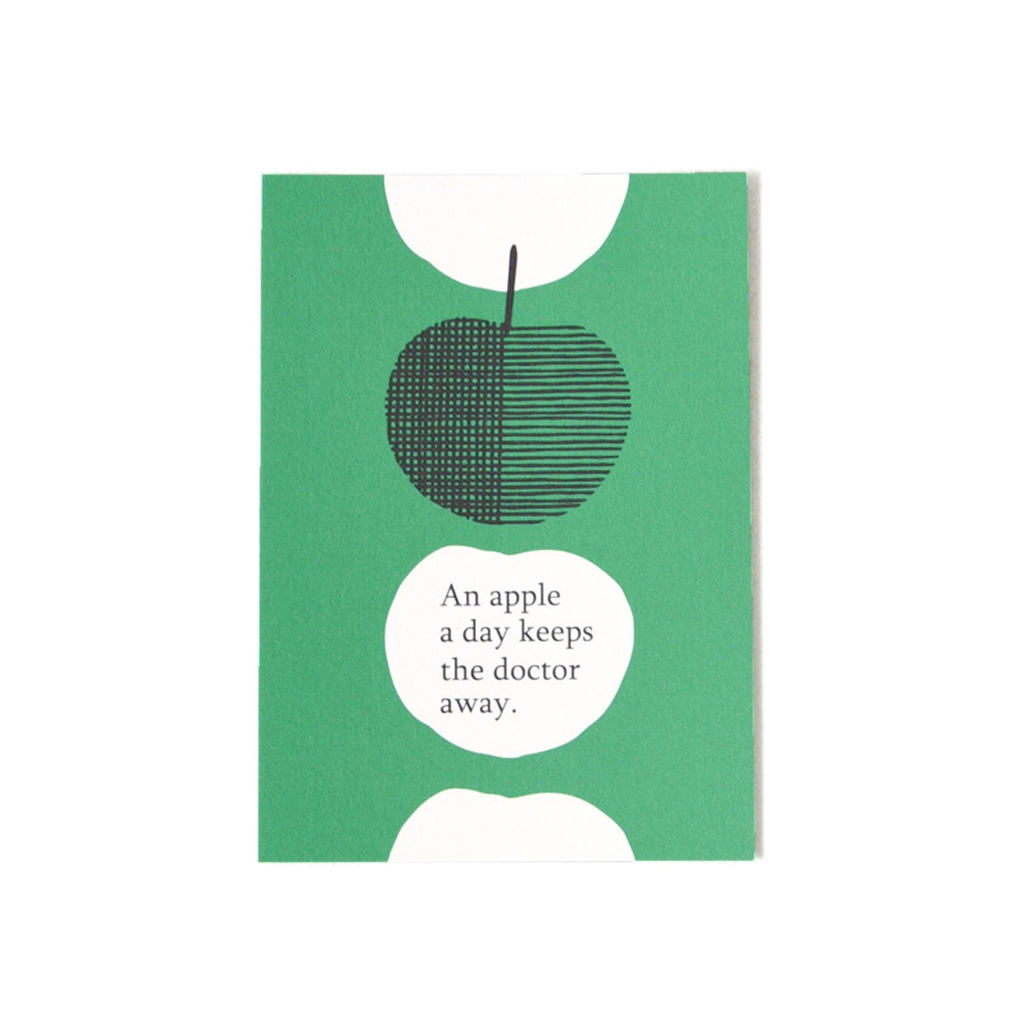 グリーティング メッセージカード 5枚セット (リンゴ/イヌ)
