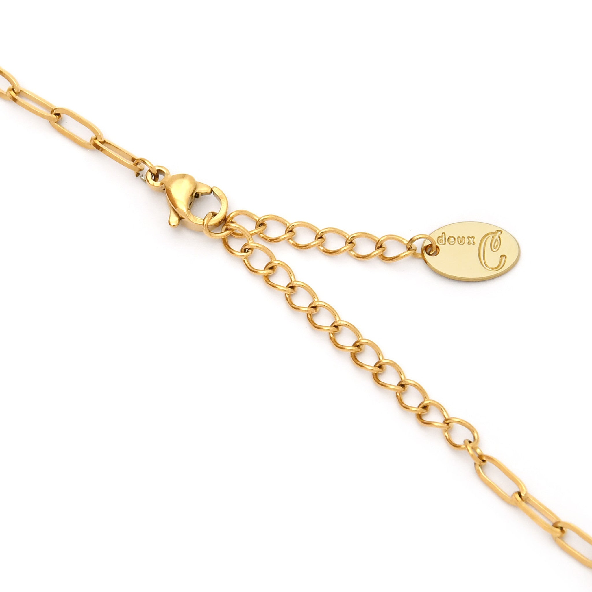 14k アンティーク　ゴールドネックレス　45cm ステンレスコインネックレス KE23K (40cm)