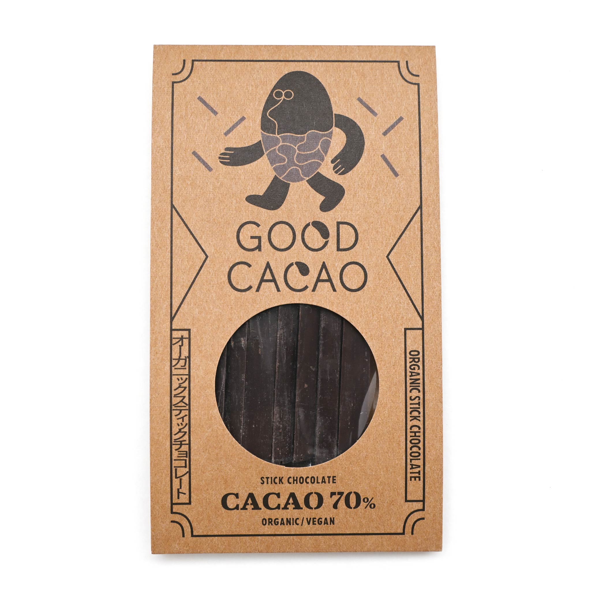 【GOOD CACAO/グッドカカオ 】有機スティックチョコ カカオ70％