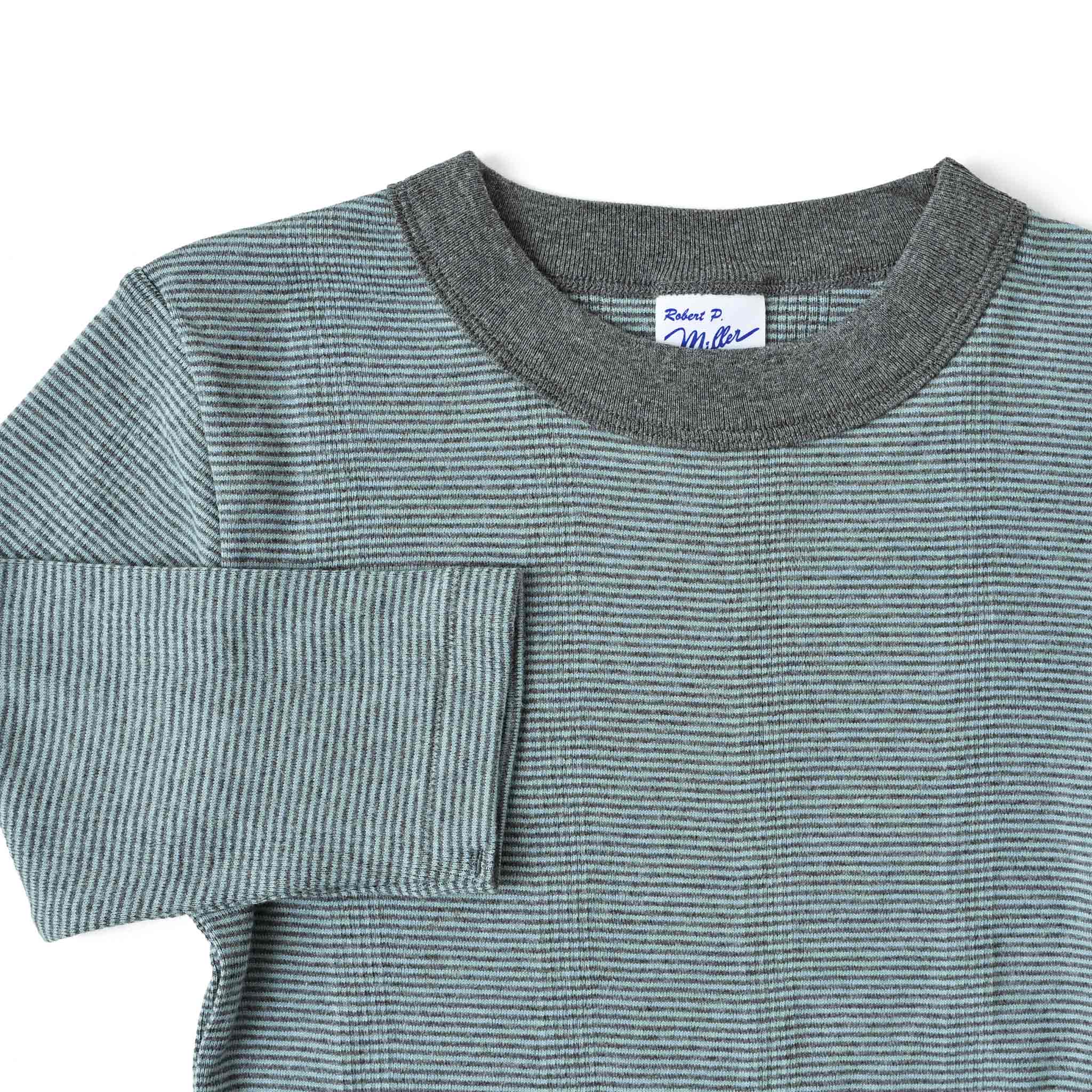 【Robert P.Miller】パネルリブ5分袖Tシャツ