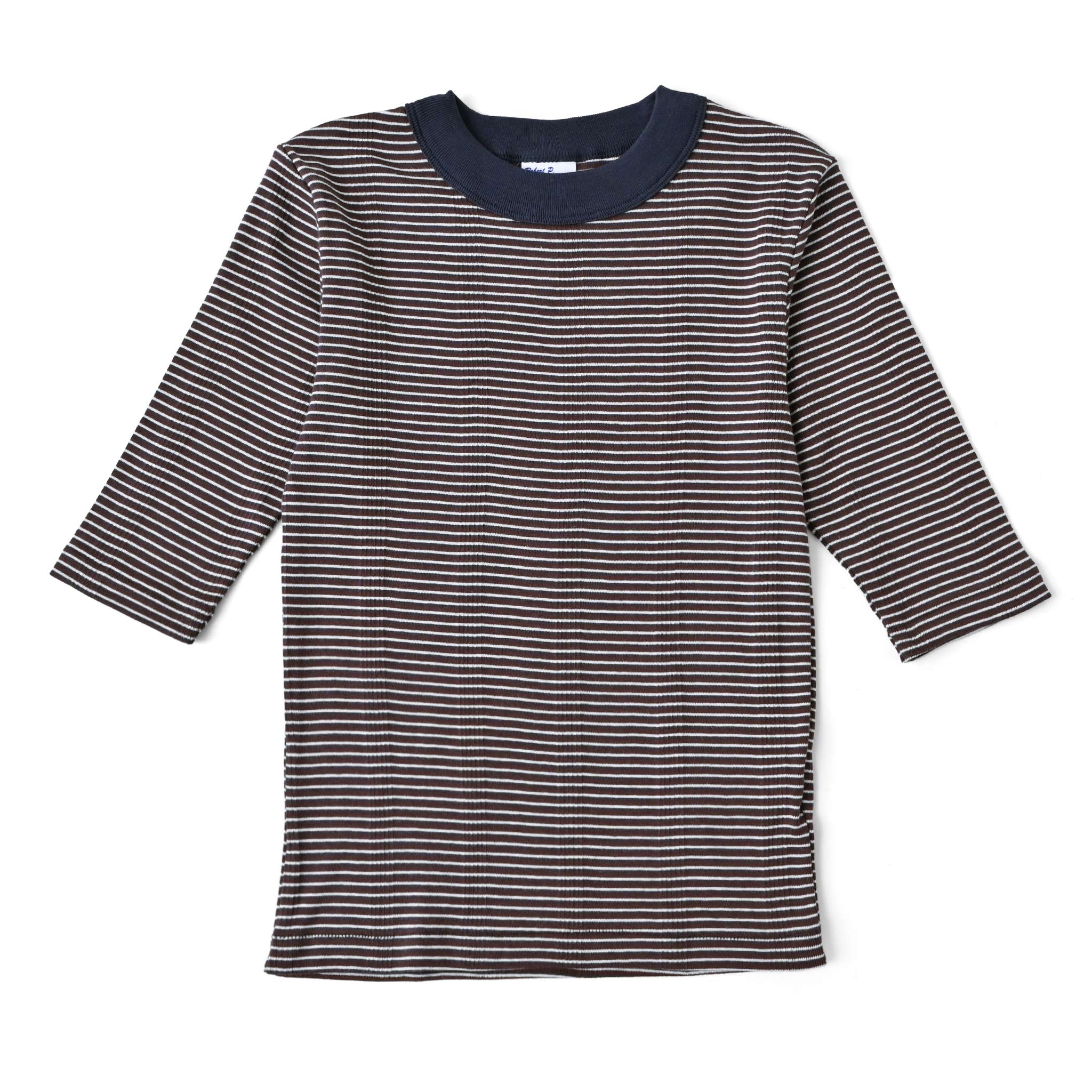 【Robert P.Miller】パネルリブ5分袖Tシャツ