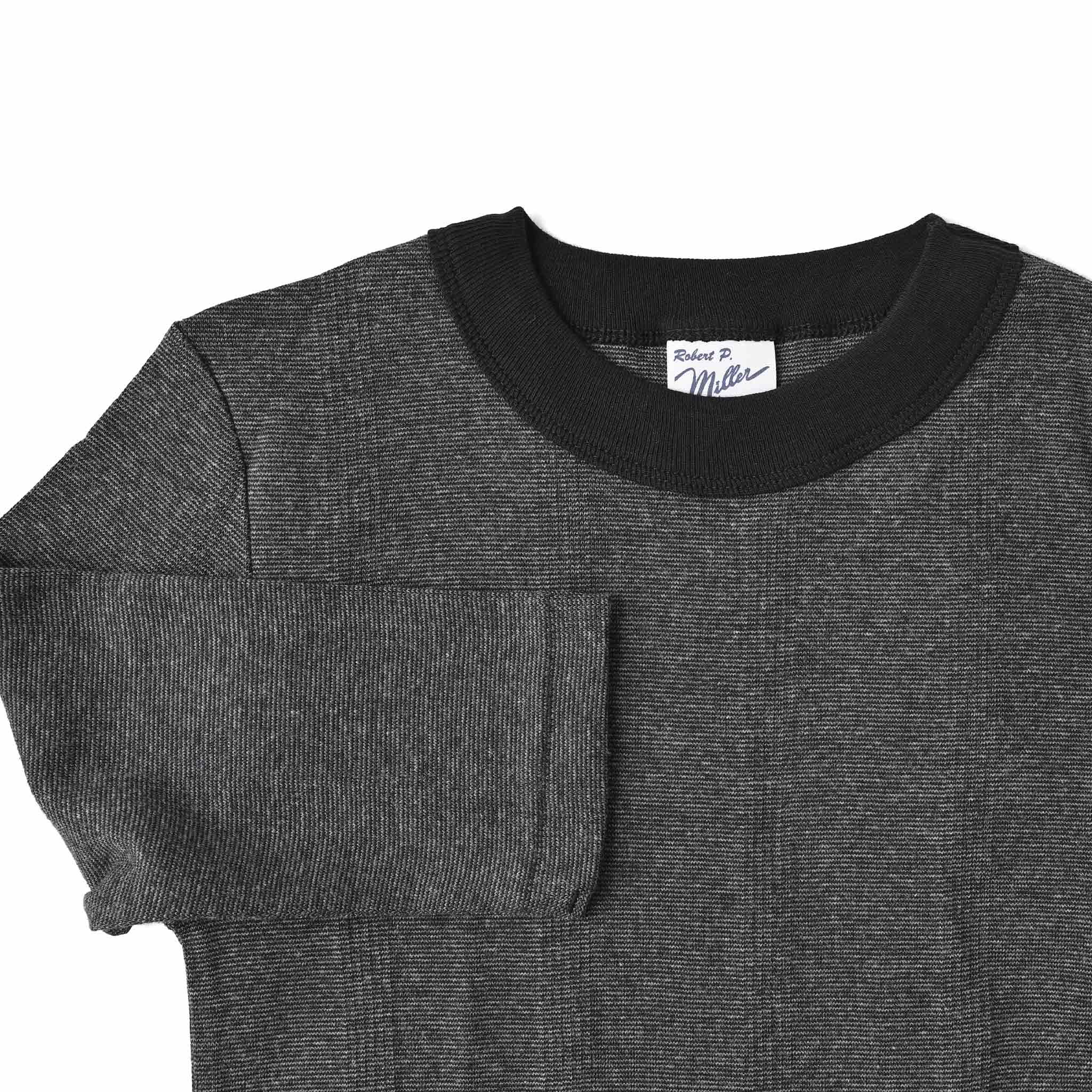 【Robert P.Miller】パネルリブ5分袖Tシャツ