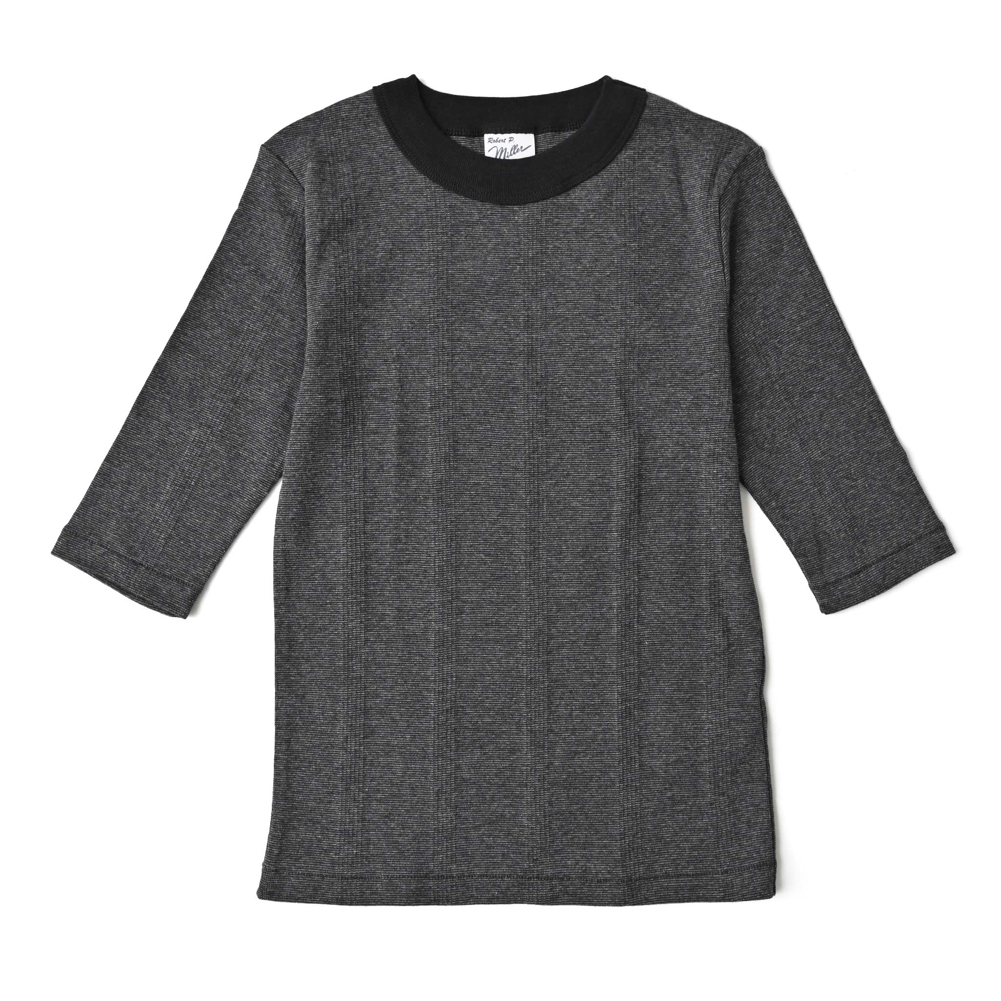 【Robert P.Miller】パネルリブ5分袖Tシャツ
