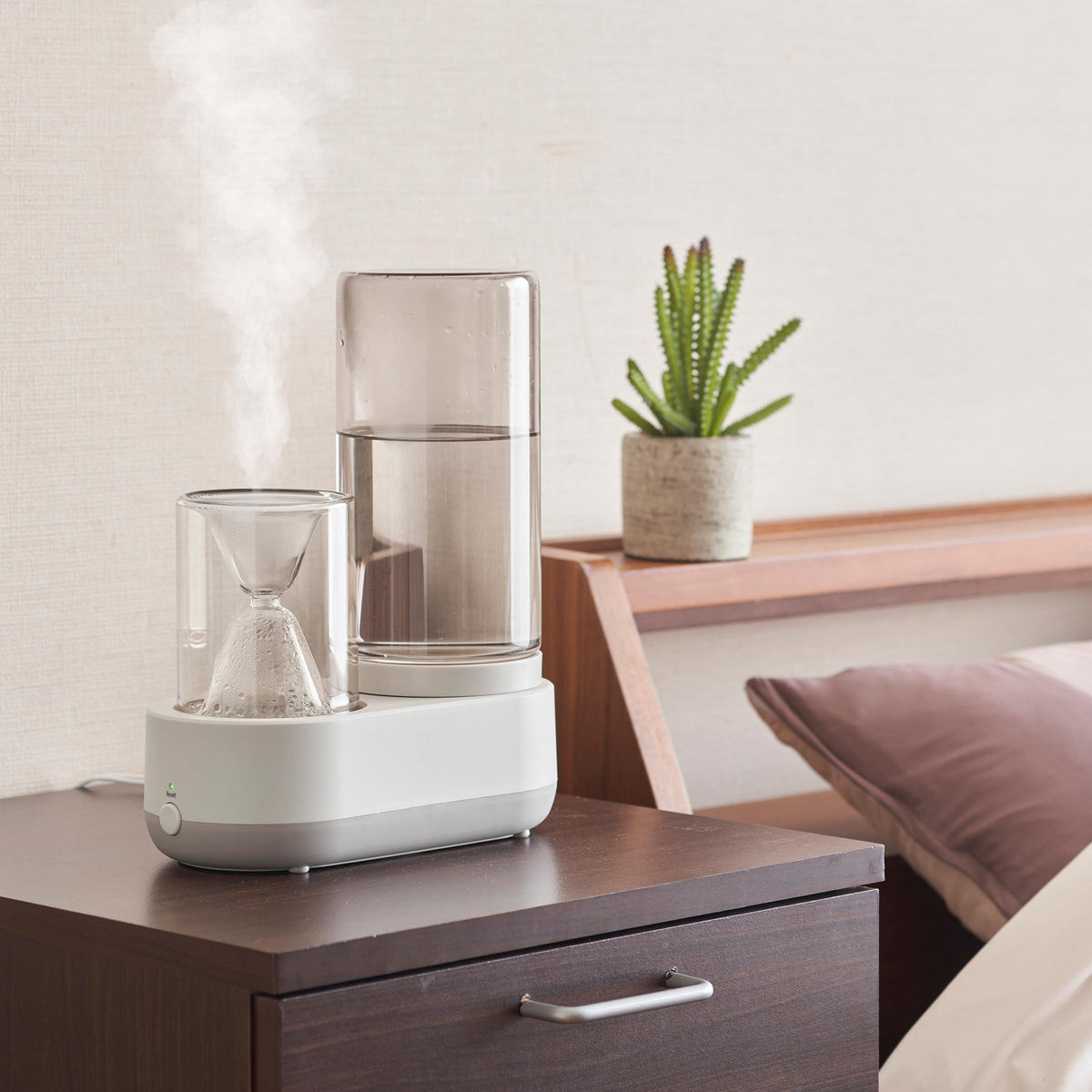 Amazon.co.jp: 火山加湿器、デスクトップ超音波ディフューザー