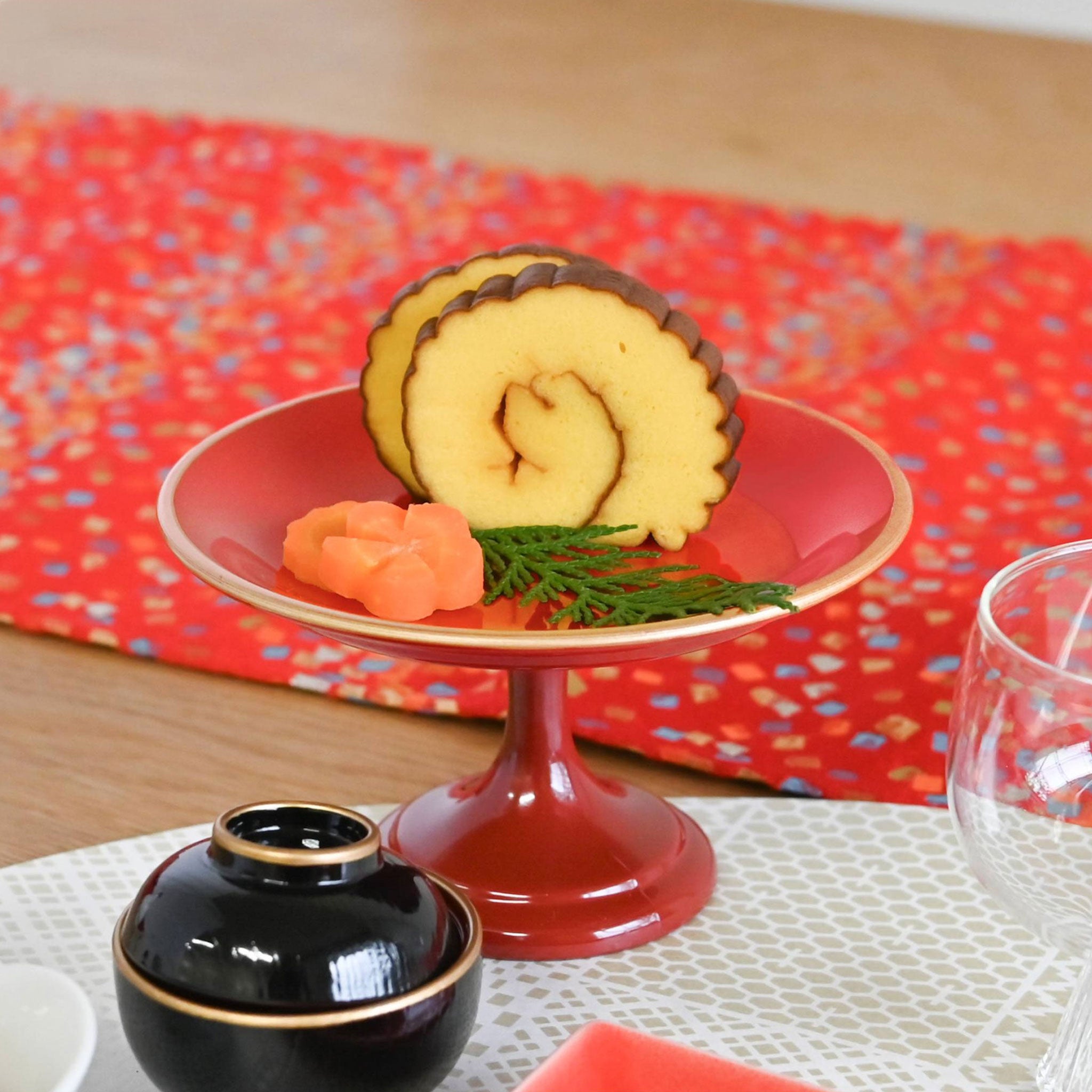 越前塗 祝い高杯