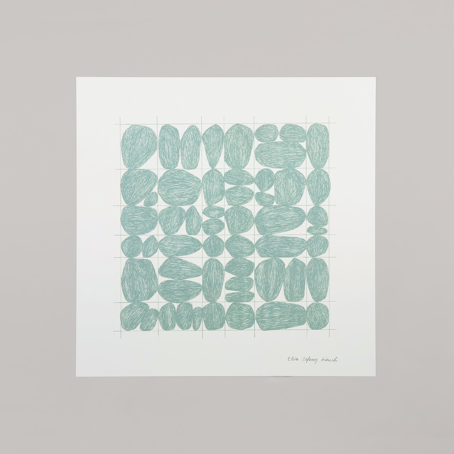 アートポスター stones grid 30×30cm