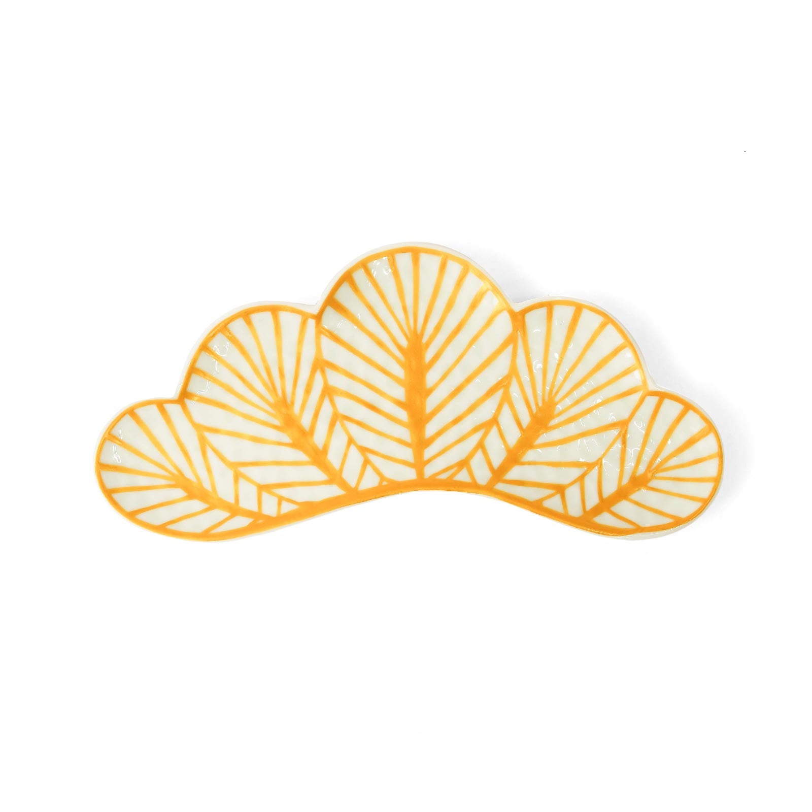 【幸楽窯】金彩松葉皿