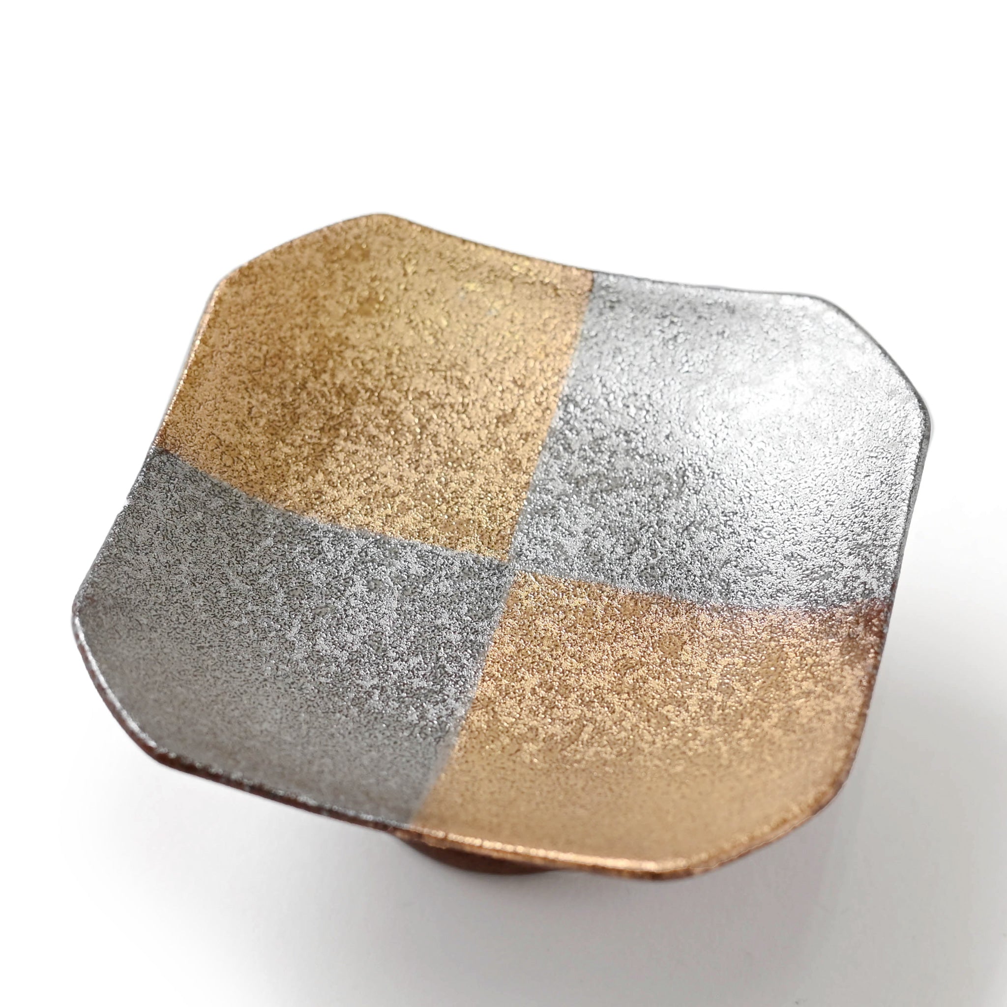 【陶悦窯】南蛮金銀市松 高台珍味