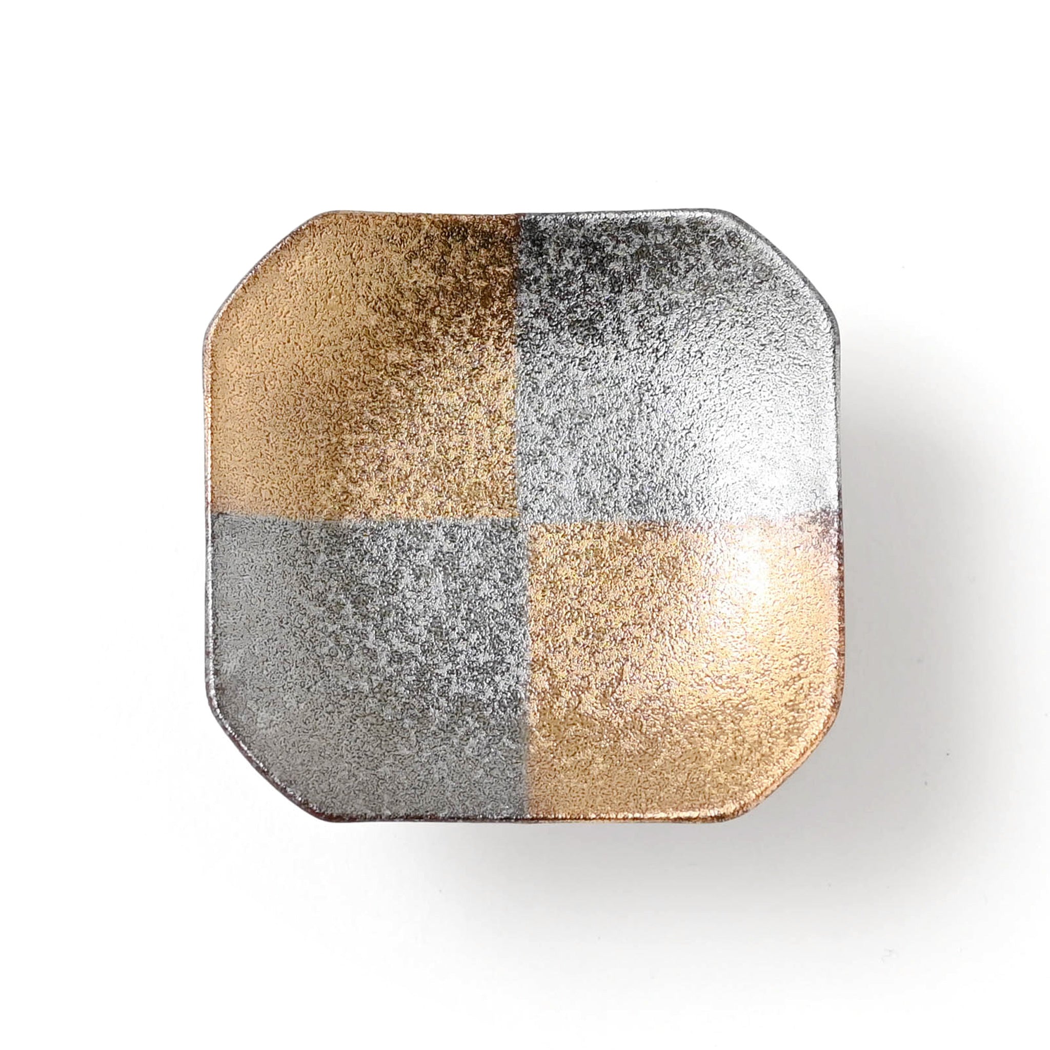 【陶悦窯】南蛮金銀市松 高台珍味