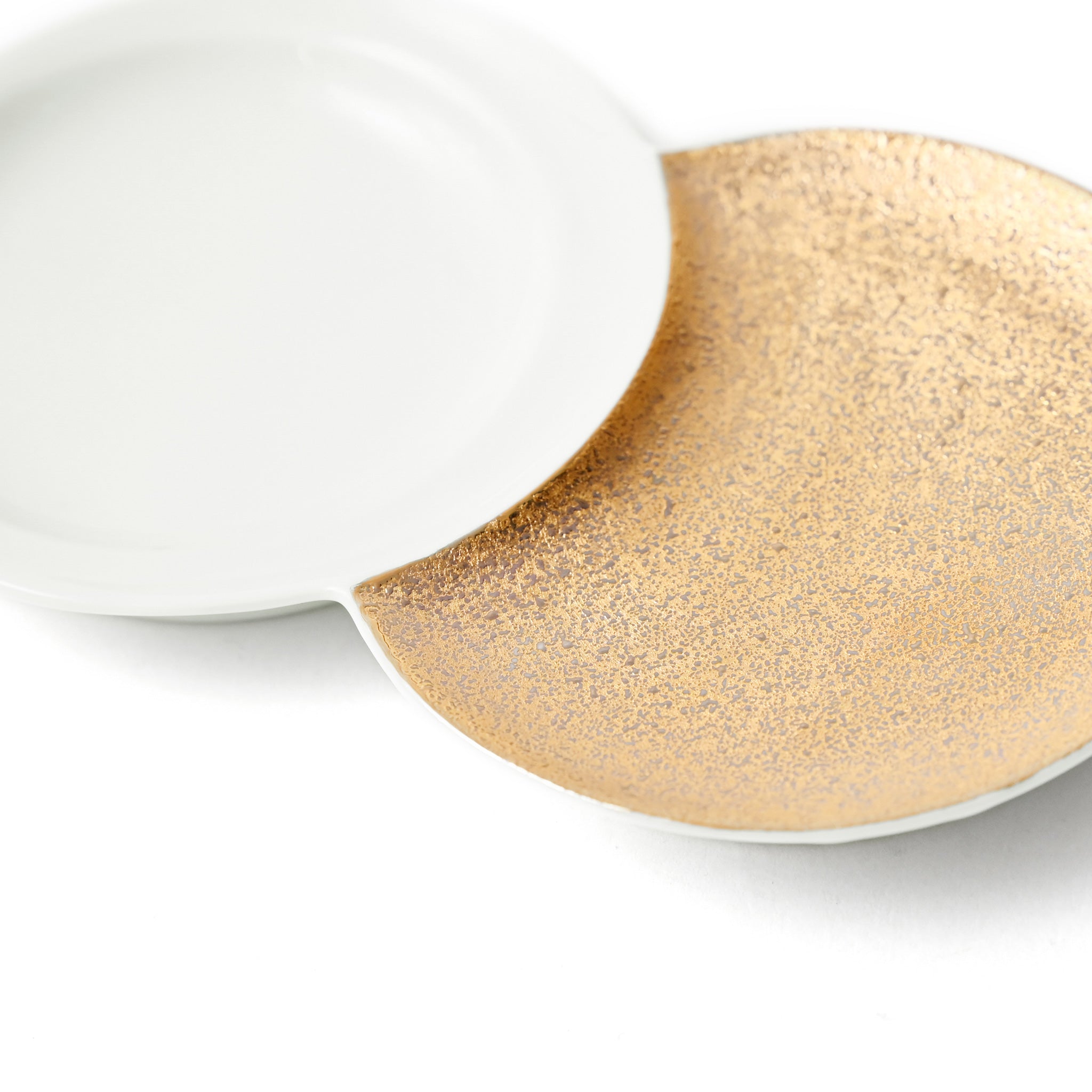 【重山陶器】日月紋金 重ね皿