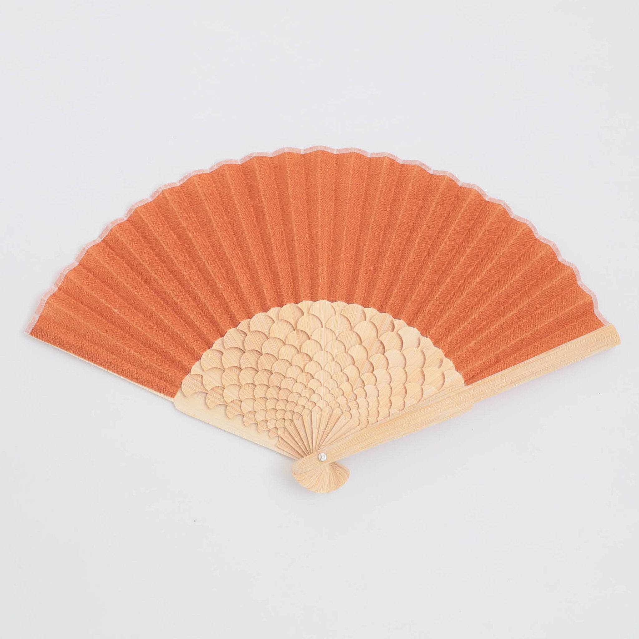 【西川庄六商店】LOTUS扇子 白竹