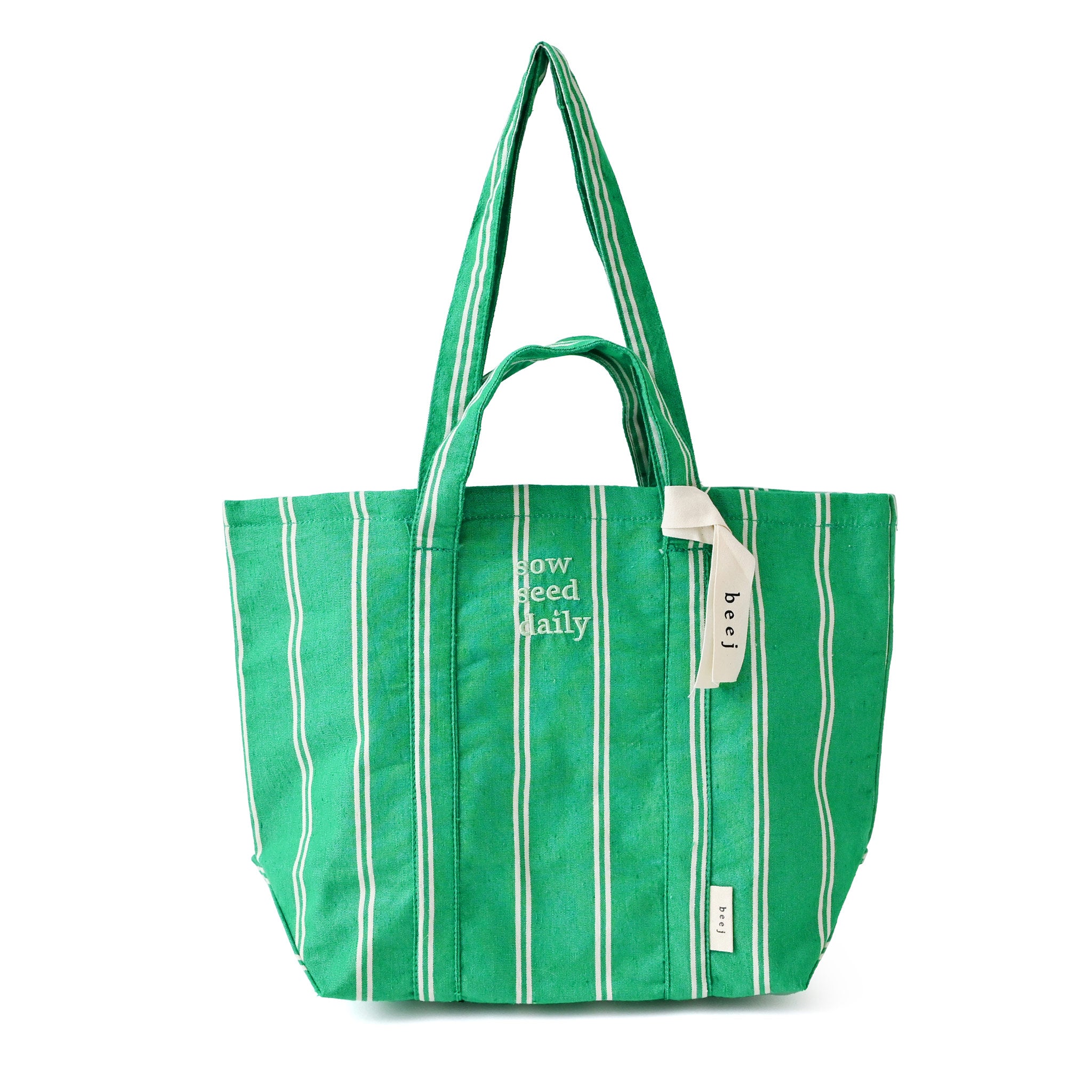 【beej】ストライプトートバッグ