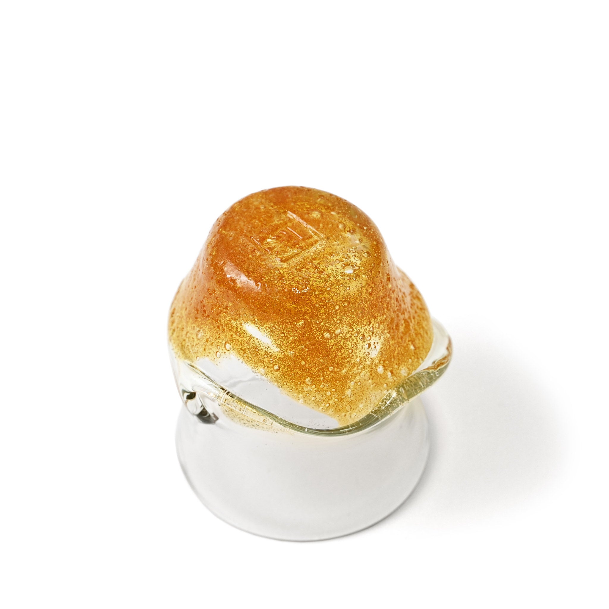 【工房虹】茶泡波巻宙吹グラス