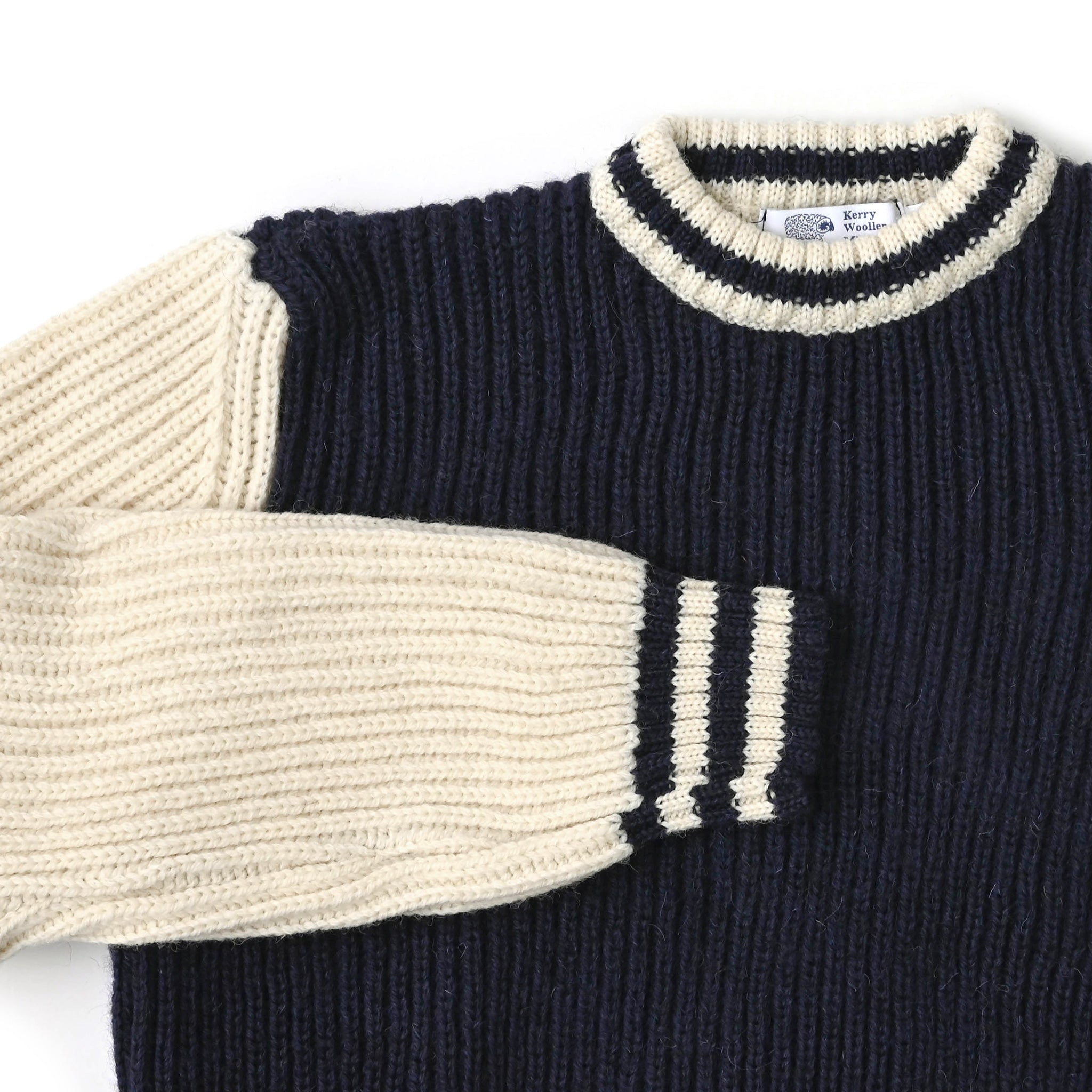 【Kerry Woollen Mills/ケリーウーレンミルズ】フィッシャーマン クルーネックプルオーバー