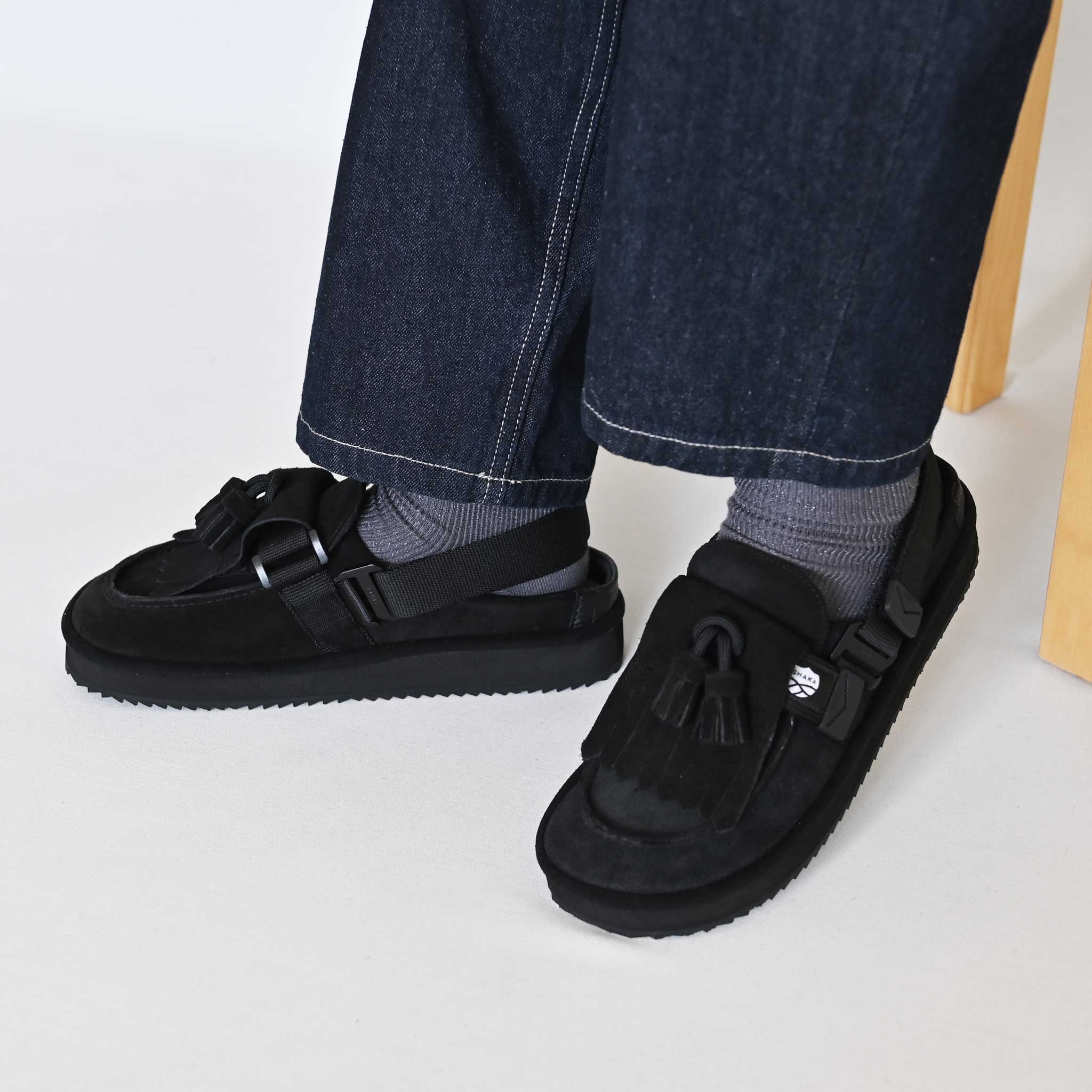 SHAKA/シャカ】MOC MULE モック ミュール タッセル スエード | deux C