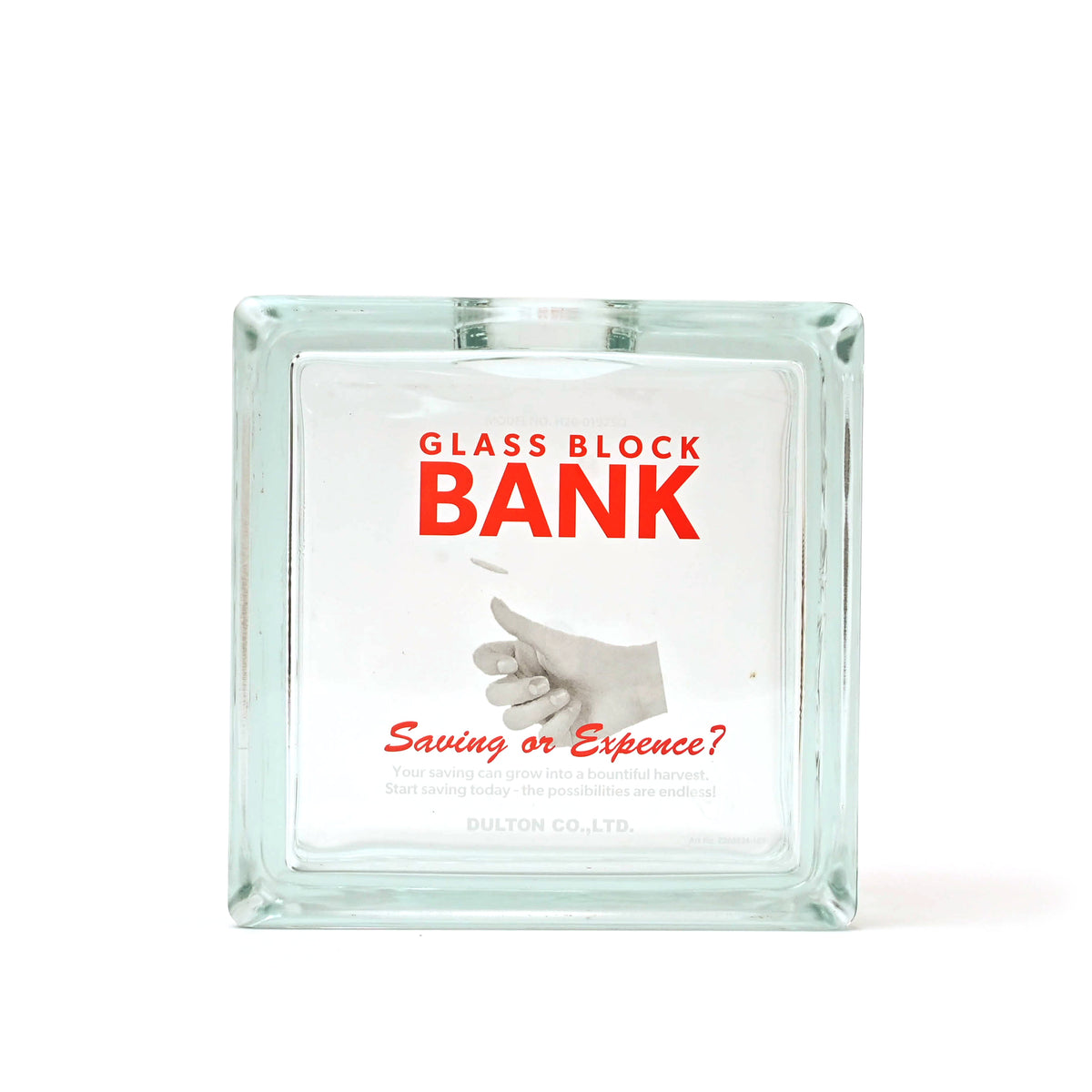 DULTON /ダルトン】GLASS BLOCK BANK SQUARE