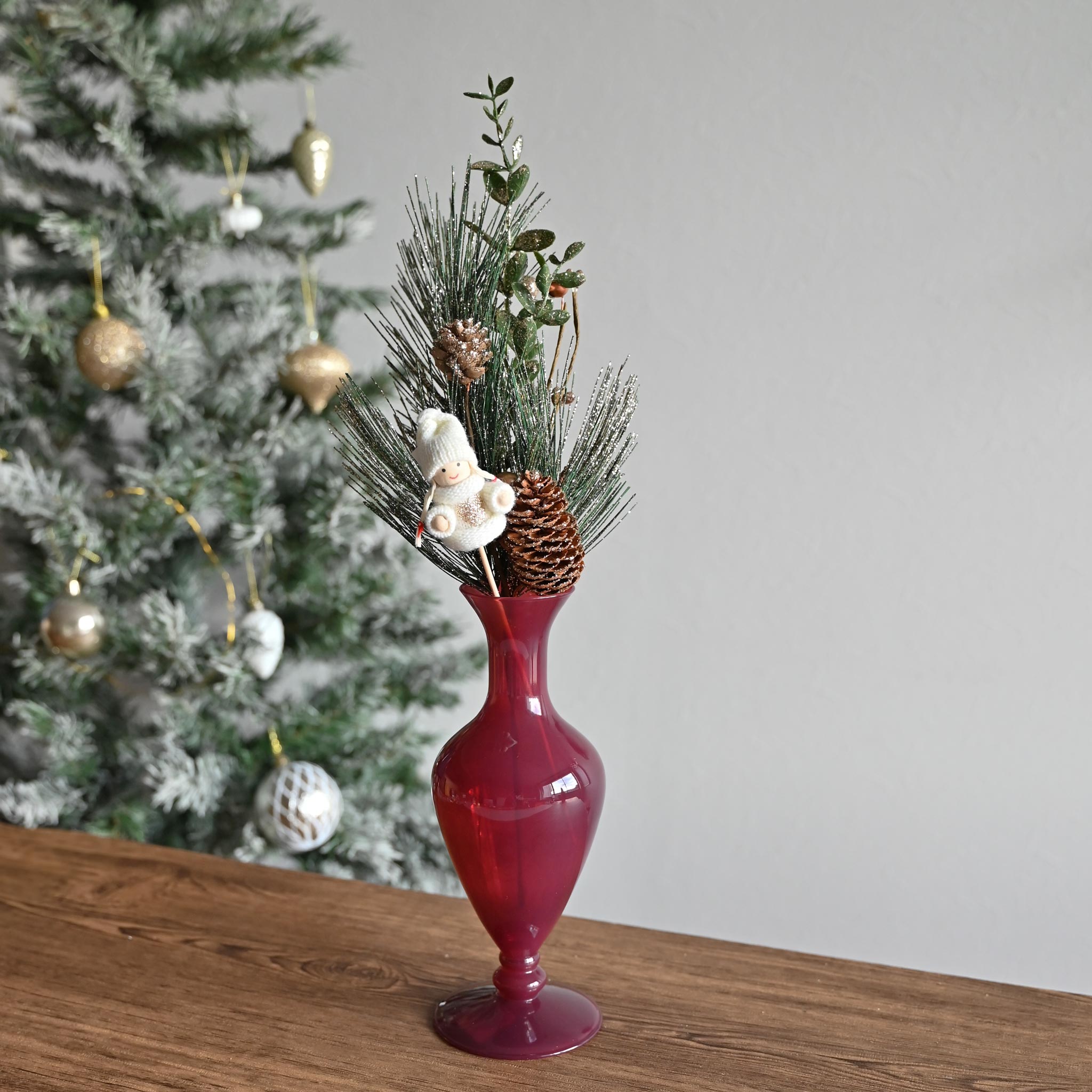 クリスマス】フェイクプランツ・フラワーベース