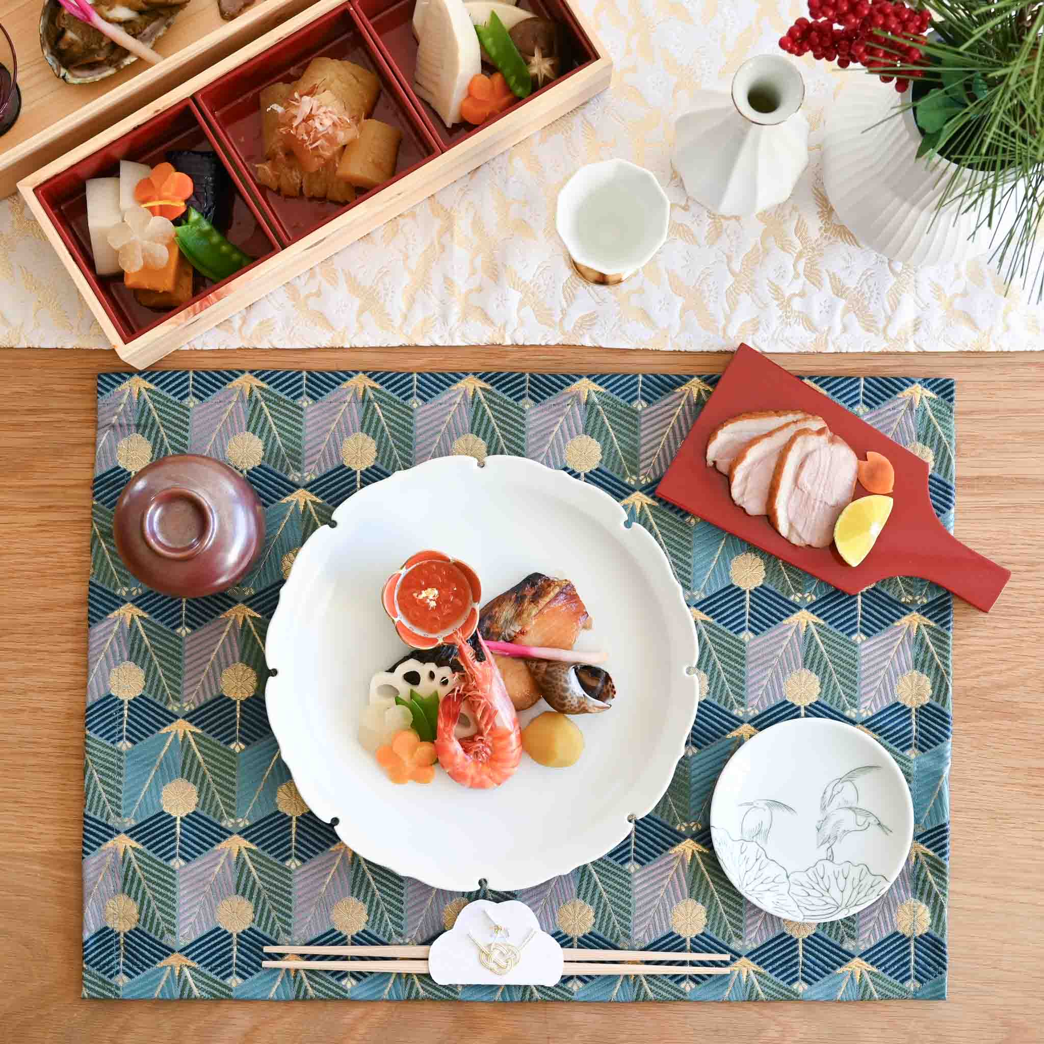 プレート[睦月] 羽子板