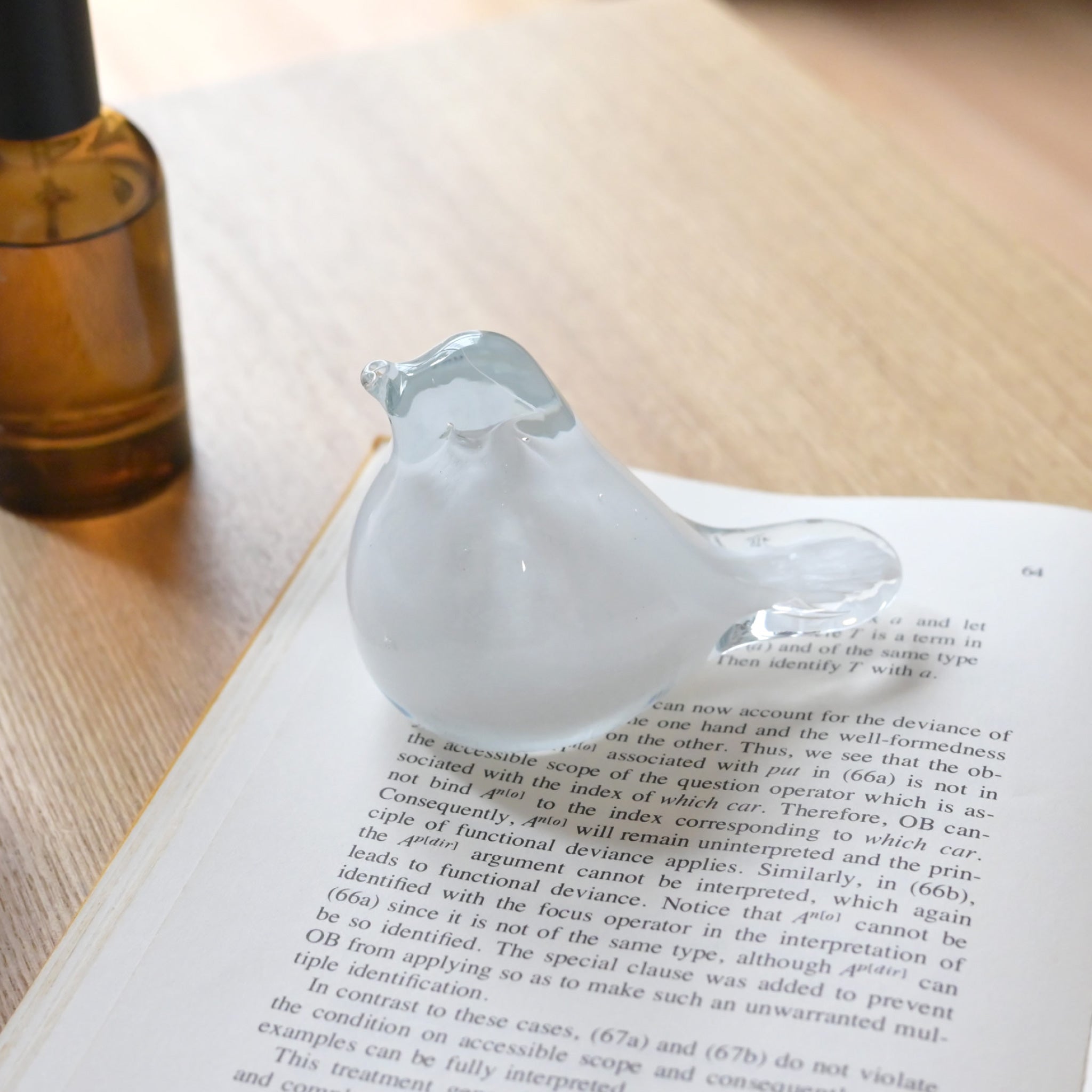 オブジェ[パターンガラス] バード